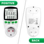 Medidor de electricidad para balcón, medidor de electricidad para enchufe, medidor de costo de energía, medidor de corriente para balcón, medidor de consumo de energía, con