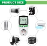 Medidor de electricidad para balcón, medidor de electricidad para enchufe, medidor de costo de energía, medidor de corriente para balcón, medidor de consumo de energía, con