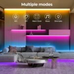 LUXONIC 10M Cinta LED de Neón Bluetooth RGB Cinta LED para Habitaciones Impermeable IP65 Silicona con Sincronización de Música Manualidades DIY 10M para Decoración de Sala de Estar