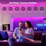 LUXONIC 10M Cinta LED de Neón Bluetooth RGB Cinta LED para Habitaciones Impermeable IP65 Silicona con Sincronización de Música Manualidades DIY 10M para Decoración de Sala de Estar