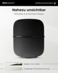 Soporte de pared para Homepod | para Apple Homepod y Homepod 2 | Óptima estancia y ahorro de espacio | Variante recta | Fabricado en Alemania negro.