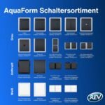 REV AquaForm 0007031900 Base IP44 Unipolar Empotrable Antracita