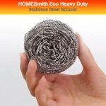 HOMESmith Estropajos de acero inoxidable, paquete de 6 (HS-130)