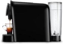 Philips L’Or Barista Original Cafetera de Cápsulas Espresso, 19 Bares de Presión, Cápsula Simple y Doble, Doble Salida para 1 o 2 Tazas, Incluye Kit de Degustación, Negra (LM8012/60)