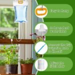 Holiday Watering 5 Pack (3,5L) – Sistema de Goteo Automático Sin Conexión de Agua con Válvula Regulable, Ideal para Macetas de Balcón y Terraza