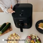 Freidora de aire Zeegma Knapper Chef 6,5 L – Cocina saludable sin aceite con 10 programas automáticos, 1600 W, calentamiento rápido en 60 s, pantalla táctil LCD, fácil de limpiar