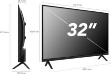 Smart Tech 32HH01K Televisor LED 32″ HD Smart TV con Whale OS, 4 HDMI, 60 Hz