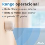 Shelly BLU Motion- Sensor de luz y movimiento Bluetooth, domótica, no requiere concentrador, compatible con Alexa y Google, aplicación iOS, Android, alcance hasta 9 metros