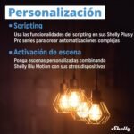 Shelly BLU Motion- Sensor de luz y movimiento Bluetooth, domótica, no requiere concentrador, compatible con Alexa y Google, aplicación iOS, Android, alcance hasta 9 metros