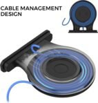 Soporte de pared para Google Nest WiFi/TP-LINK ON HUB, Soporte de pared Google Nest WiFi/TP-LINK ON HUB, Cable de almacenamiento, Accesorios para altavoces (Negro, 1 paquete) ZH01