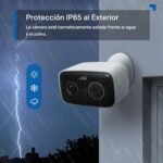Tapo C400 Cámara WiFi Externa Inalámbrica FHD, Batería 5200mAh Hasta 180 Días, Cámara de Vigilancia, Visión Nocturna a Color, Detección de Personas, Alarma Sonora y Luminosa, IP65