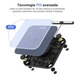 Healthkeep – Báscula conectada a WIFI y Bluetooth con 8 electrodos de alta precisión, 46 datos corporales para aplicaciones que incluyen Andriod e iOS, capacidad 180 kg/400 lb, 30 x 30 cm