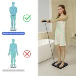Healthkeep – Báscula conectada a WIFI y Bluetooth con 8 electrodos de alta precisión, 46 datos corporales para aplicaciones que incluyen Andriod e iOS, capacidad 180 kg/400 lb, 30 x 30 cm
