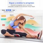 Healthkeep – Báscula conectada a WIFI y Bluetooth con 8 electrodos de alta precisión, 46 datos corporales para aplicaciones que incluyen Andriod e iOS, capacidad 180 kg/400 lb, 30 x 30 cm