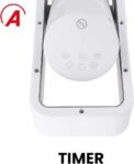 ARDES AR4P20 Calentador de ventilador cerámico de torre Oscilación automática Temporizador vertical 12h Control remoto digital silencioso y pantalla táctil