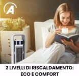 ARDES AR4P20 Calentador de ventilador cerámico de torre Oscilación automática Temporizador vertical 12h Control remoto digital silencioso y pantalla táctil