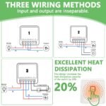 Interruptor Wifi de 2 uds, interruptor inteligente Wifi Smart Life Compatible con Alexa y Google Home, interruptores inteligentes, control de aplicaciones y función de temporizador