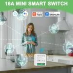 Interruptor Wifi de 2 uds, interruptor inteligente Wifi Smart Life Compatible con Alexa y Google Home, interruptores inteligentes, control de aplicaciones y función de temporizador