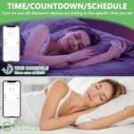 Interruptor Wifi de 2 uds, interruptor inteligente Wifi Smart Life Compatible con Alexa y Google Home, interruptores inteligentes, control de aplicaciones y función de temporizador