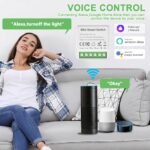 Interruptor Wifi de 2 uds, interruptor inteligente Wifi Smart Life Compatible con Alexa y Google Home, interruptores inteligentes, control de aplicaciones y función de temporizador