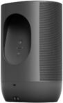 Sonos Move Smart Speaker (Altavoz Resistente al Agua con WiFi y Bluetooth, Compatible con Alexa, Google Assistant y AirPlay 2) – Negro – Incluye Adaptador UE/EE.UU. (Renovado)