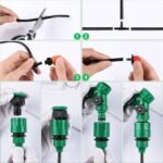 Sistema de Riego Automático por Goteo para Jardín 50 M, 200 Unidades – Refrigeración para Paisajes, Parterres y Plantas de Terraza