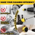Holikme Juego de 11 piezas de accesorios para cepillos de taladro, fregadores para superficies de baño, pisos, bañeras, duchas, lechadas, azulejos, esquinas, cepillo de limpieza
