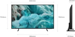 Samsung QLED Q7F 4K Smart TV de 55″ con AI Vision, 100% volumen de color con Quantum Dot, HDR10+, procesador Q4 AI, One UI Tizen, Wi-Fi, Bluetooth 5.3 y Motion Xcelerator