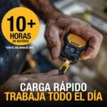 DEWALT Altavoz Bluetooth Portátil, Emparejamiento Estéreo Inalámbrico, Impermeable, Magnético, Clip, Micrófono Incorporado, 10 Horas de Reproducción, Música/Llamadas Manos Libres