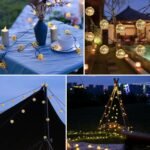 Guirnalda de Luces Solares Marroquíes 7M 50 LED con 8 Modos, IP65 Impermeable, Decoración Exterior para Jardín, Terraza, Fiesta y Boda (Blanco Cálido)
