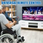 Controlador universal de TV, control remoto universal de TV con botón grande, función de aprendizaje Control remoto universal para personas mayores, TV y dispositivos de cable IR