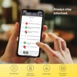 Yale Linus Smart Lock L2 – Plata – 05/103210/SI – Acceso sin llave – Instalación de bricolaje – Bloqueo/desbloqueo remoto – Llaves virtuales – Alertas en tiempo real