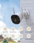 Imou Cámara IP WiFi Exterior 2K con Detección Humana, Cámara de Vigilancia WiFi IP67 Visión Nocturna Interior Exterior 30m, Alarma Instantánea, Compatible con Alexa y Google, Bullet 2C