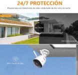Imou Cámara IP WiFi Exterior 2K con Detección Humana, Cámara de Vigilancia WiFi IP67 Visión Nocturna Interior Exterior 30m, Alarma Instantánea, Compatible con Alexa y Google, Bullet 2C