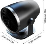Calefacciones De Coche Para Vehículos,Ventilador De Calefacción De 12V – Enchufe De Coche | Para Trabajo Viaje Oficina Baño Tienda Camión Camping Car Camping