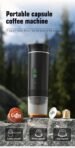 Cafetera espresso portátil con calentamiento rápido | USB-C | Cafetera portátil automática 3 en 1 fácil de usar | Ideal para viajes, oficina y camping (PRO 80ML LED)