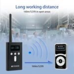 Retekess T130P (T130 3rd) Sistema de Audioguía Inalámbrico, Reducción de Ruido Mejorada, Sistema de Guía Turística Whisper, 160 m, para Visita a Fábrica (1 Transmisor 10 Receptores)