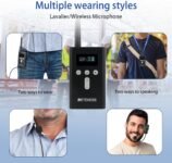 Retekess T130P (T130 3rd) Sistema de Audioguía Inalámbrico, Reducción de Ruido Mejorada, Sistema de Guía Turística Whisper, 160 m, para Visita a Fábrica (1 Transmisor 10 Receptores)