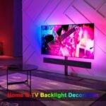 sylvwin Tiras LED de 10 m, Tiras LED RGB con sincronización de música, aplicación Bluetooth y Control Remoto de 44 Botones para salón/Cocina, decoración de Dormitorio, Fiesta, Bar, TV