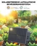 RAINPOINT Sistema de riego solar automático 121 modos de temporizador Riego exterior para plantas en macetas Balcón Jardín Invernadero Batería 2000mAh 45L/H
