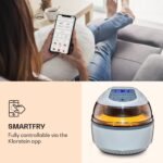 Klarstein VitAir Freidora sin aceite controlada por App inteligente / Potencia 1400W / 7,75L / 20 programas, Plata