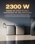 Batería EF EcoFlow STREAM Ultra X de 3,84 kWh para kit solar, entrada solar de 2800 W (4MPPT), dos puertos de CA de 2300 W, batería LFP de 6000 ciclos, control inteligente AI, Plug-and-Play