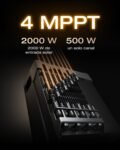 Batería EF EcoFlow STREAM Ultra X de 3,84 kWh para kit solar, entrada solar de 2800 W (4MPPT), dos puertos de CA de 2300 W, batería LFP de 6000 ciclos, control inteligente AI, Plug-and-Play