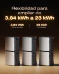 Batería EF EcoFlow STREAM Ultra X de 3,84 kWh para kit solar, entrada solar de 2800 W (4MPPT), dos puertos de CA de 2300 W, batería LFP de 6000 ciclos, control inteligente AI, Plug-and-Play