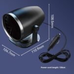 Calentador interior automático de 24 V, ajuste de doble esquina, calentamiento 50% más rápido, límite de corriente de denegación, escudo de seguridad para excursiones por carretera