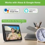 Cámara de vídeo inalámbrica con timbre, cámara de timbre inteligente WiFi 1080P, cambiador de voz, detección de movimiento PIR, audio de 2 vías, visión nocturna, funciona con pilas