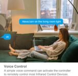 ANTELA Mando a Distancia Infrarrojo Universal Sin Necesidad de HUB Compatible Alexa Google Home, Mandos a Distancia WiFi Inteligentes para Aire Acondicionado, TV, Proyectores, etc.