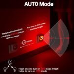 Luz LED con Sensor de Movimiento, 2 Piezas Luce Notturna Bambini da Presa, Modo Sensor o Siempre Encendido, Brillo Regulable, Certificación CE, Ideal para Dormitorio, Salón y Baño (Rojo)