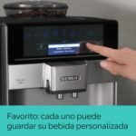 Siemens – Cafetera Superautomática, EQ6 plus s500, aromaDouble Shot, autoMilk Clean, ceramDrive, Display CoffeeSelect, Negro/Inox, TE655203RW