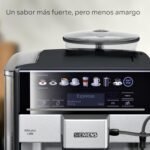 Siemens – Cafetera Superautomática, EQ6 plus s500, aromaDouble Shot, autoMilk Clean, ceramDrive, Display CoffeeSelect, Negro/Inox, TE655203RW